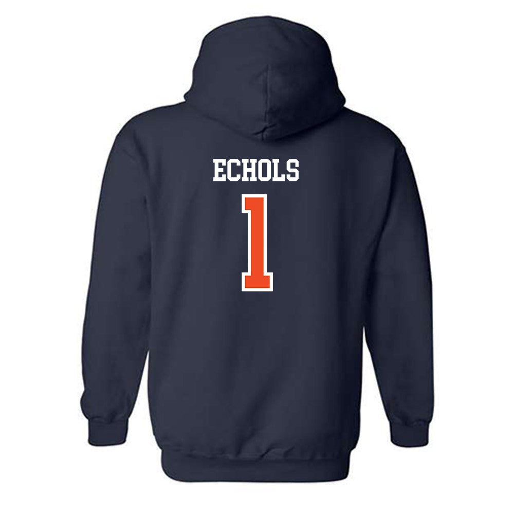 Auburn - NCAA Football : Jonathan Echols - Generic Shersey Hooded Sweatshirt-1