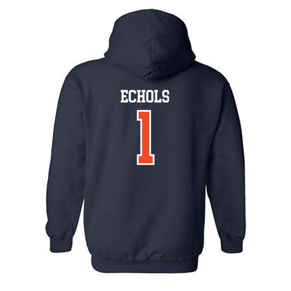 Auburn - NCAA Football : Jonathan Echols - Generic Shersey Hooded Sweatshirt-1
