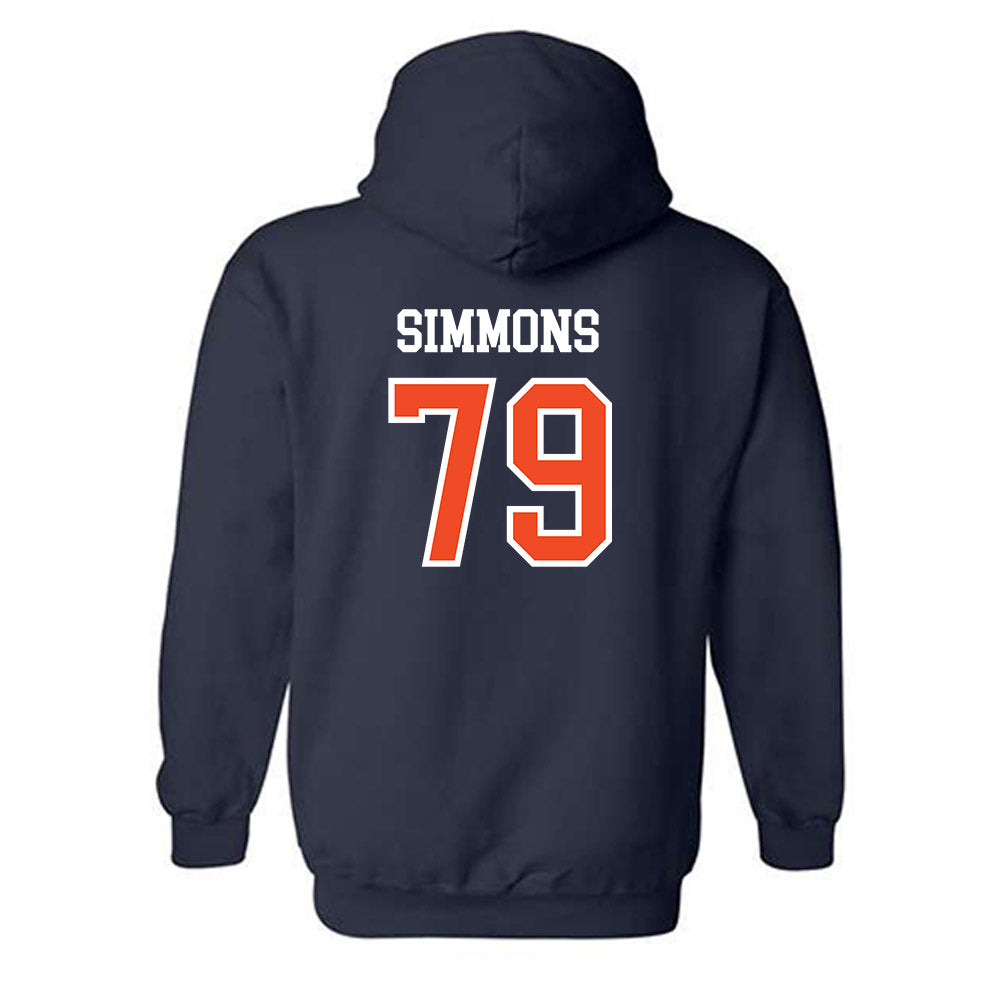 Auburn - NCAA Football : Jo Simmons - Generic Shersey Hooded Sweatshirt-1