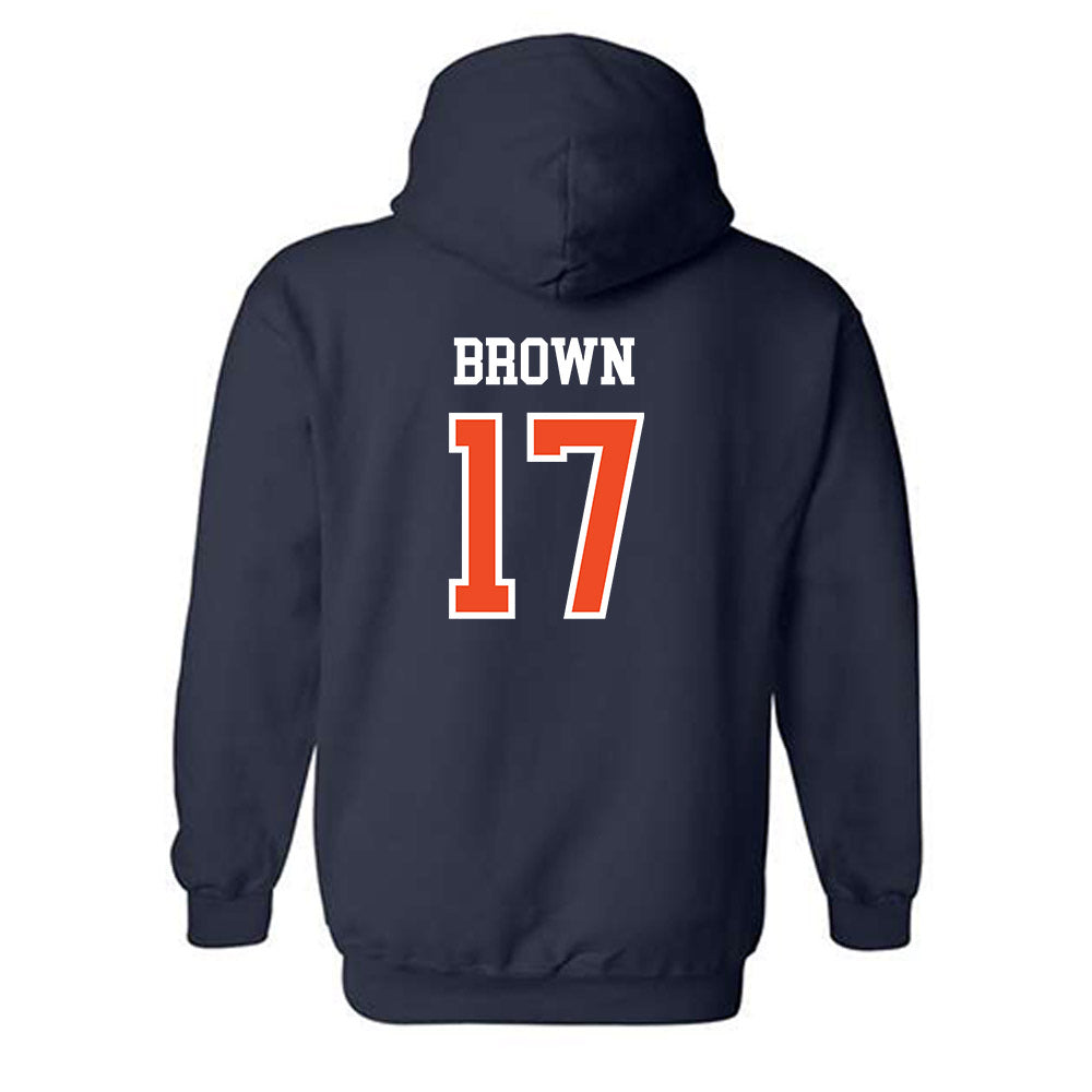Auburn - NCAA Football : Byrum Brown - Generic Shersey Hooded Sweatshirt-1
