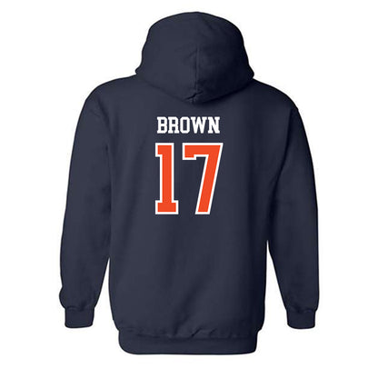 Auburn - NCAA Football : Byrum Brown - Generic Shersey Hooded Sweatshirt-1