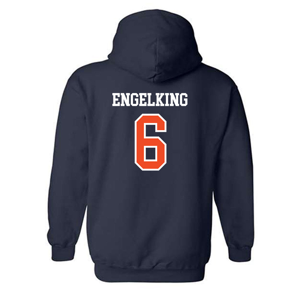 Auburn - NCAA Women's Soccer : Holly Engelking - Generic Shersey Hooded Sweatshirt-1