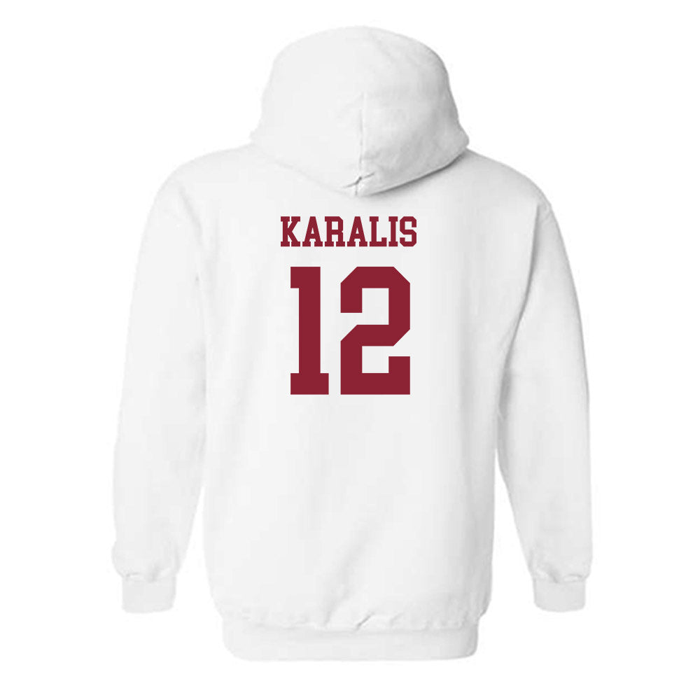 Boston College - NCAA Men's Soccer : Alexi Karalis - Replica Shersey Hooded Sweatshirt-1