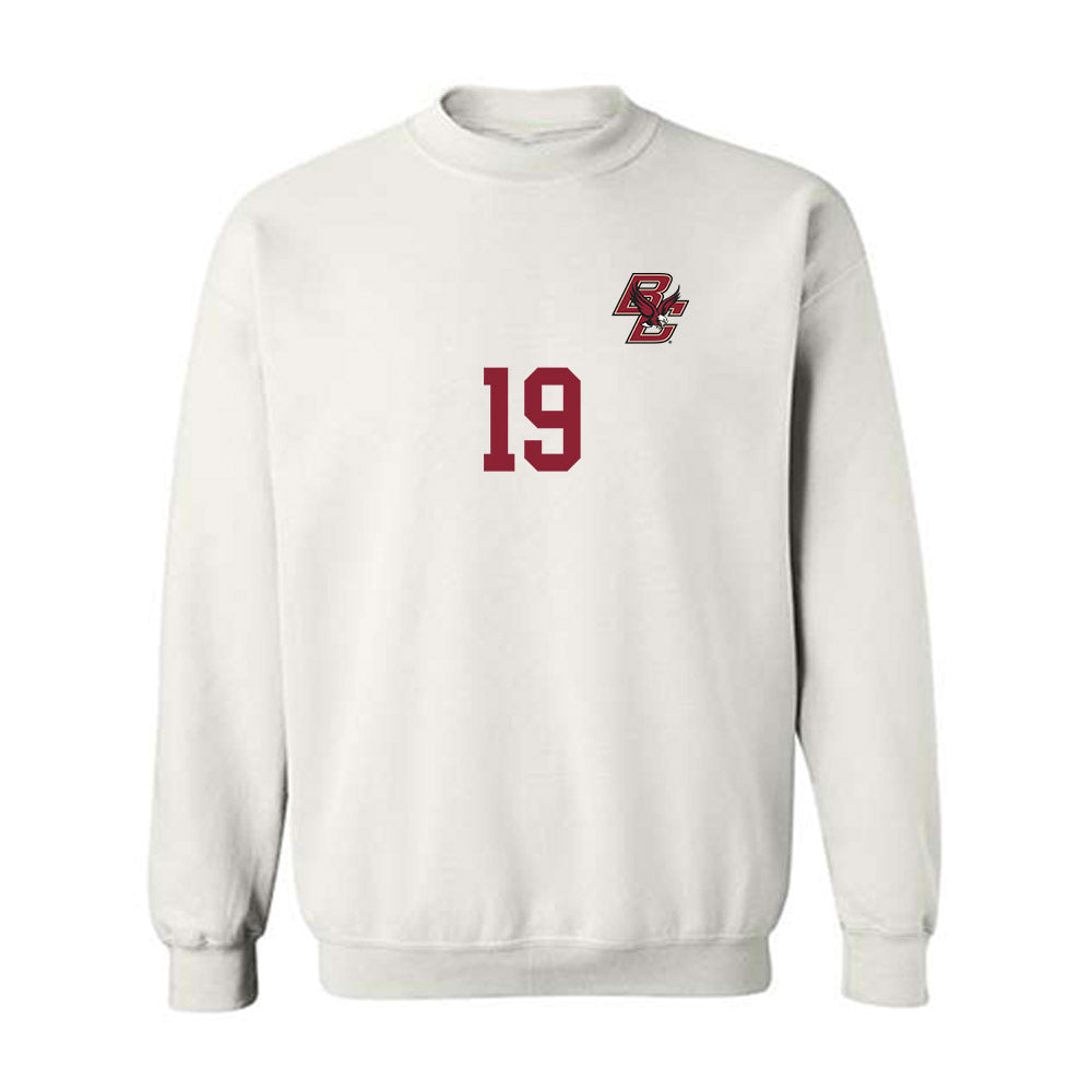 Boston College - NCAA Men's Soccer : Connor Gibson - Replica Shersey Crewneck Sweatshirt-0