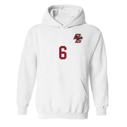 Boston College - NCAA Men's Soccer : Jack Burkhardt - Replica Shersey Hooded Sweatshirt-0