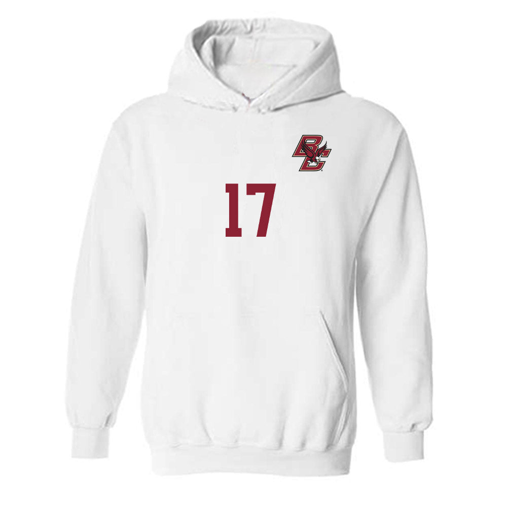 Boston College - NCAA Women's Soccer : Sohana Spencer - Replica Shersey Hooded Sweatshirt-0