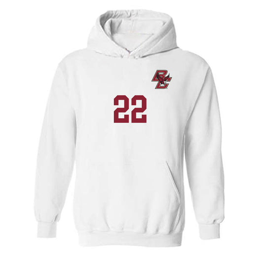 Boston College - NCAA Men's Soccer : Erick Almendares - Replica Shersey Hooded Sweatshirt-0