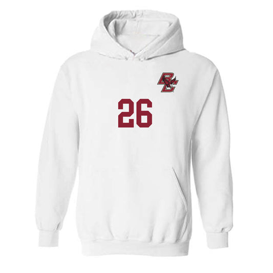 Boston College - NCAA Women's Soccer : Emmy Easterly - Replica Shersey Hooded Sweatshirt-0