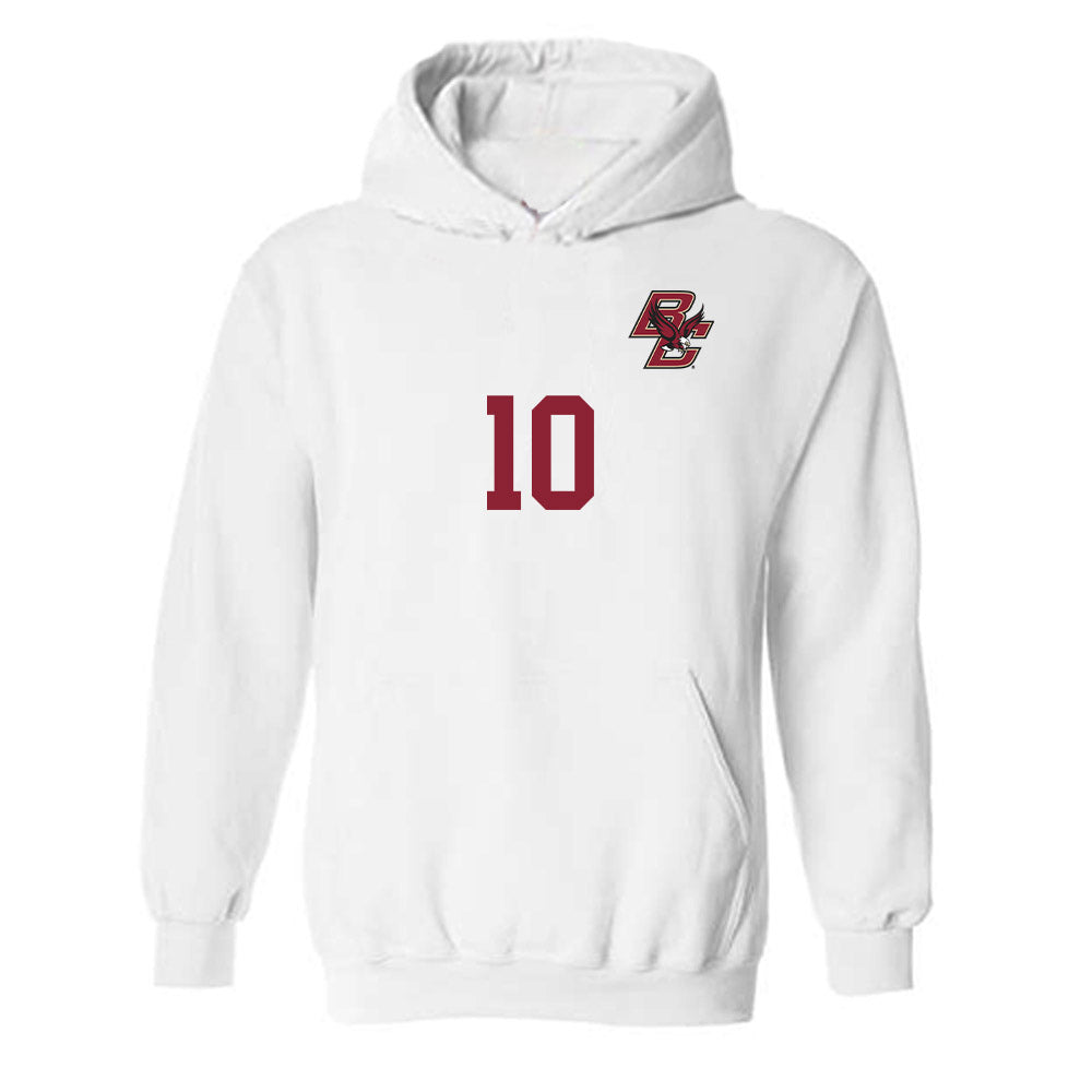 Boston College - NCAA Men's Soccer : Dylan Mafong - Replica Shersey Hooded Sweatshirt-0
