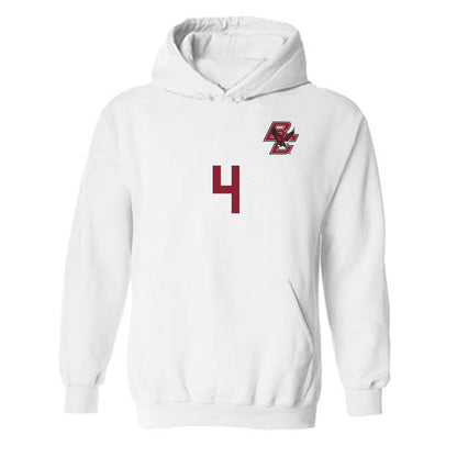 Boston College - NCAA Men's Soccer : Moritz Gundelach - Replica Shersey Hooded Sweatshirt-0