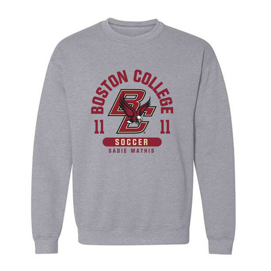 Boston College - NCAA Women's Soccer : Sadie Mathis - Classic Fashion Shersey Crewneck Sweatshirt-0