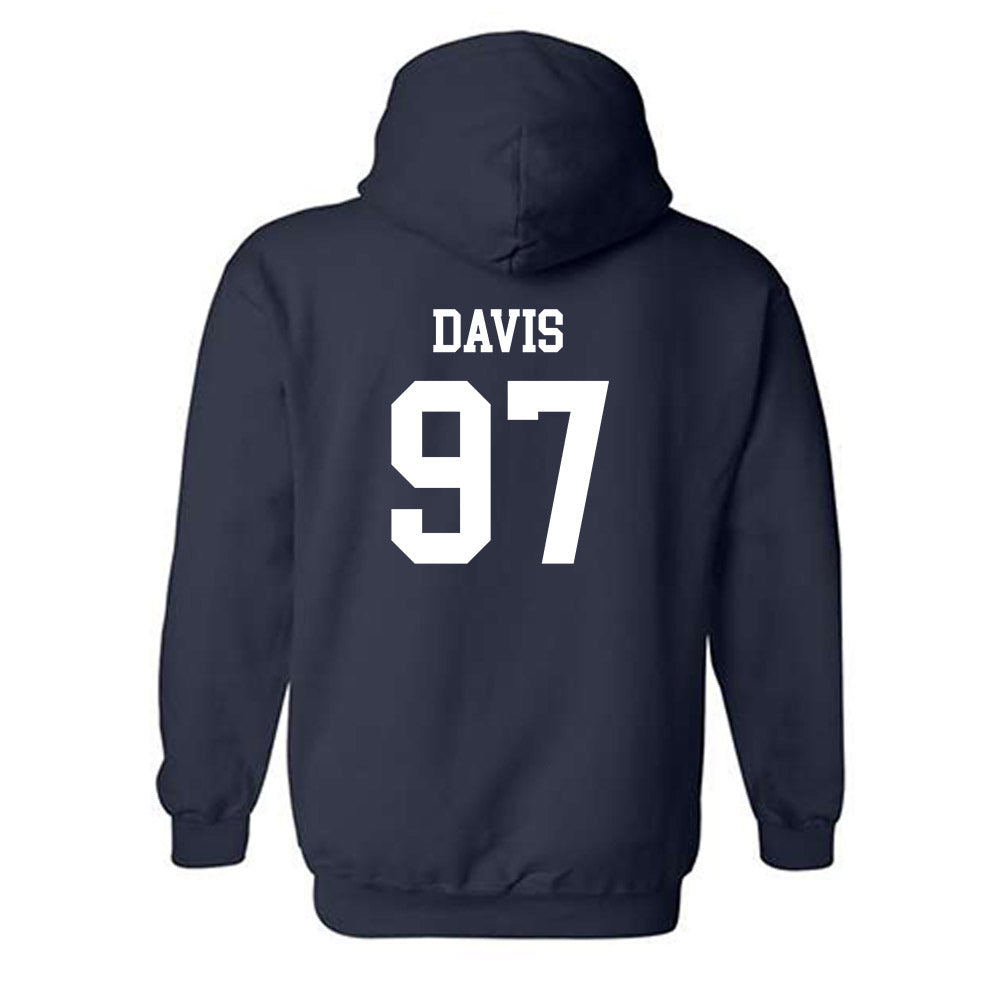 Drake - NCAA Football : Devyn Davis - Generic Shersey Hooded Sweatshirt-1