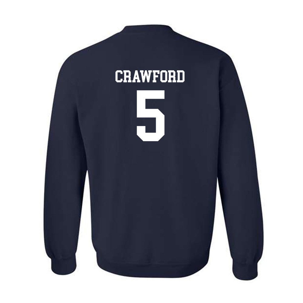 Drake - NCAA Women's Basketball : Mya Crawford - Generic Shersey Crewneck Sweatshirt-1