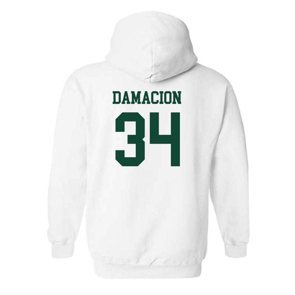 Hawaii - NCAA Women's Soccer : Nalani Damacion - Replica Shersey Hooded Sweatshirt-1
