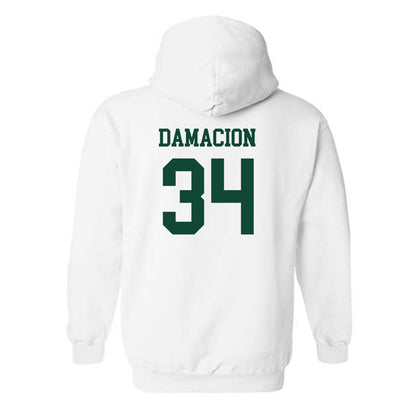 Hawaii - NCAA Women's Soccer : Nalani Damacion - Replica Shersey Hooded Sweatshirt-1