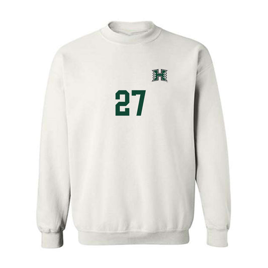 Hawaii - NCAA Women's Soccer : Jaslene Rose Cayetano - Replica Shersey Crewneck Sweatshirt-0