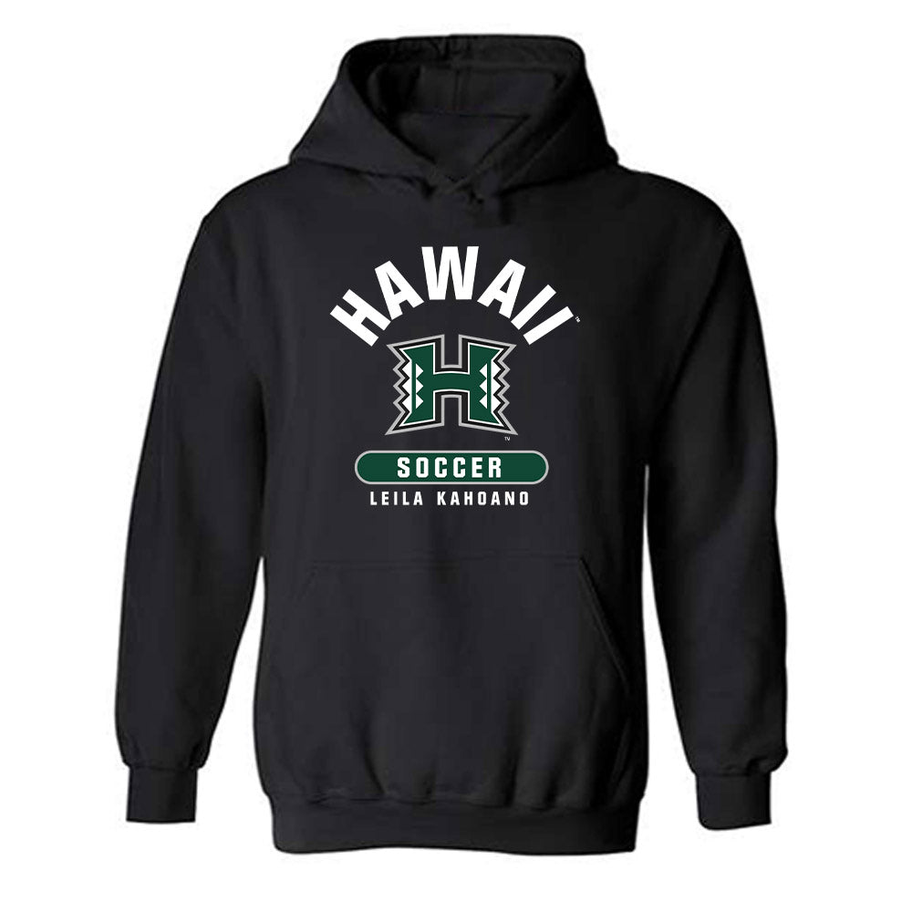 Hawaii - NCAA Women's Soccer : Leila Kahoano - Classic Fashion Shersey Hooded Sweatshirt-0