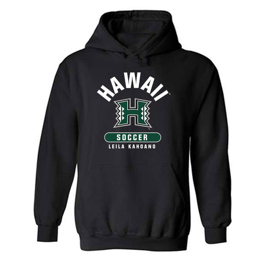 Hawaii - NCAA Women's Soccer : Leila Kahoano - Classic Fashion Shersey Hooded Sweatshirt-0