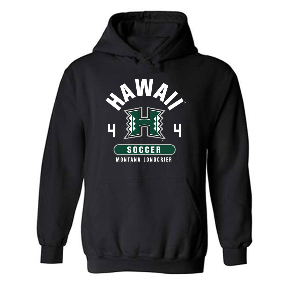 Hawaii - NCAA Women's Soccer : Montana Longcrier - Classic Fashion Shersey Hooded Sweatshirt-0