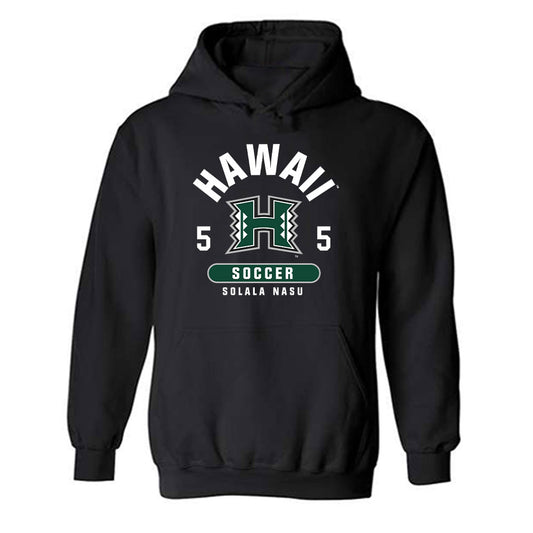 Hawaii - NCAA Women's Soccer : Solala Nasu - Classic Fashion Shersey Hooded Sweatshirt-0