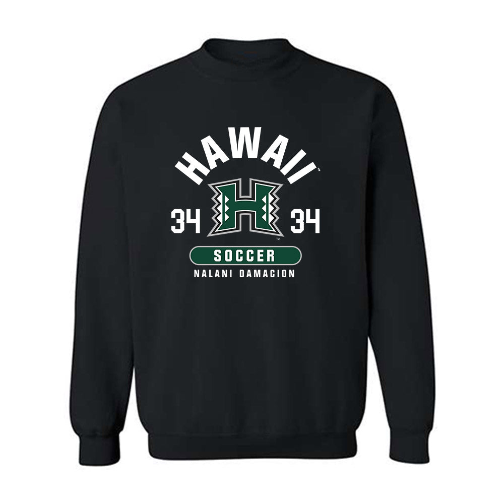 Hawaii - NCAA Women's Soccer : Nalani Damacion - Classic Fashion Shersey Crewneck Sweatshirt-0