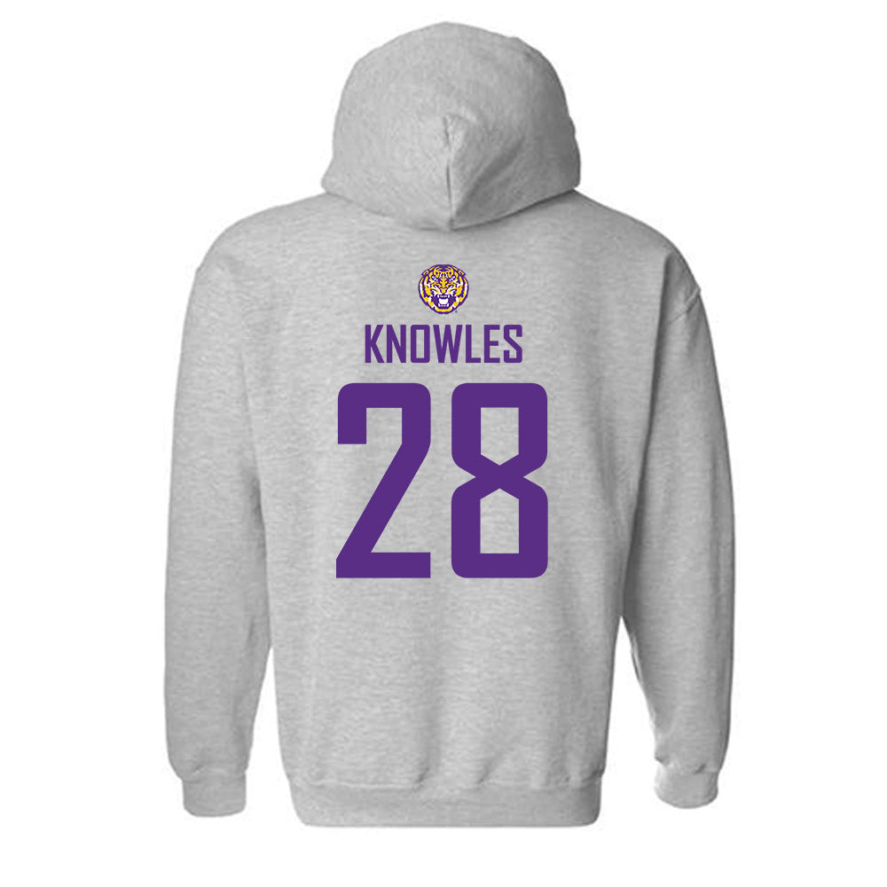 LSU - NCAA Women's Soccer : Brielyn Knowles - Generic Shersey Hooded Sweatshirt-1
