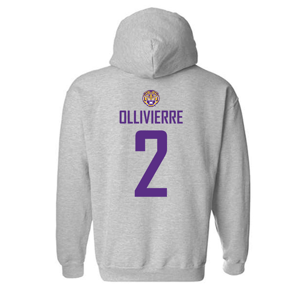 LSU - NCAA Women's Soccer : Jocelyn Ollivierre - Generic Shersey Hooded Sweatshirt-1