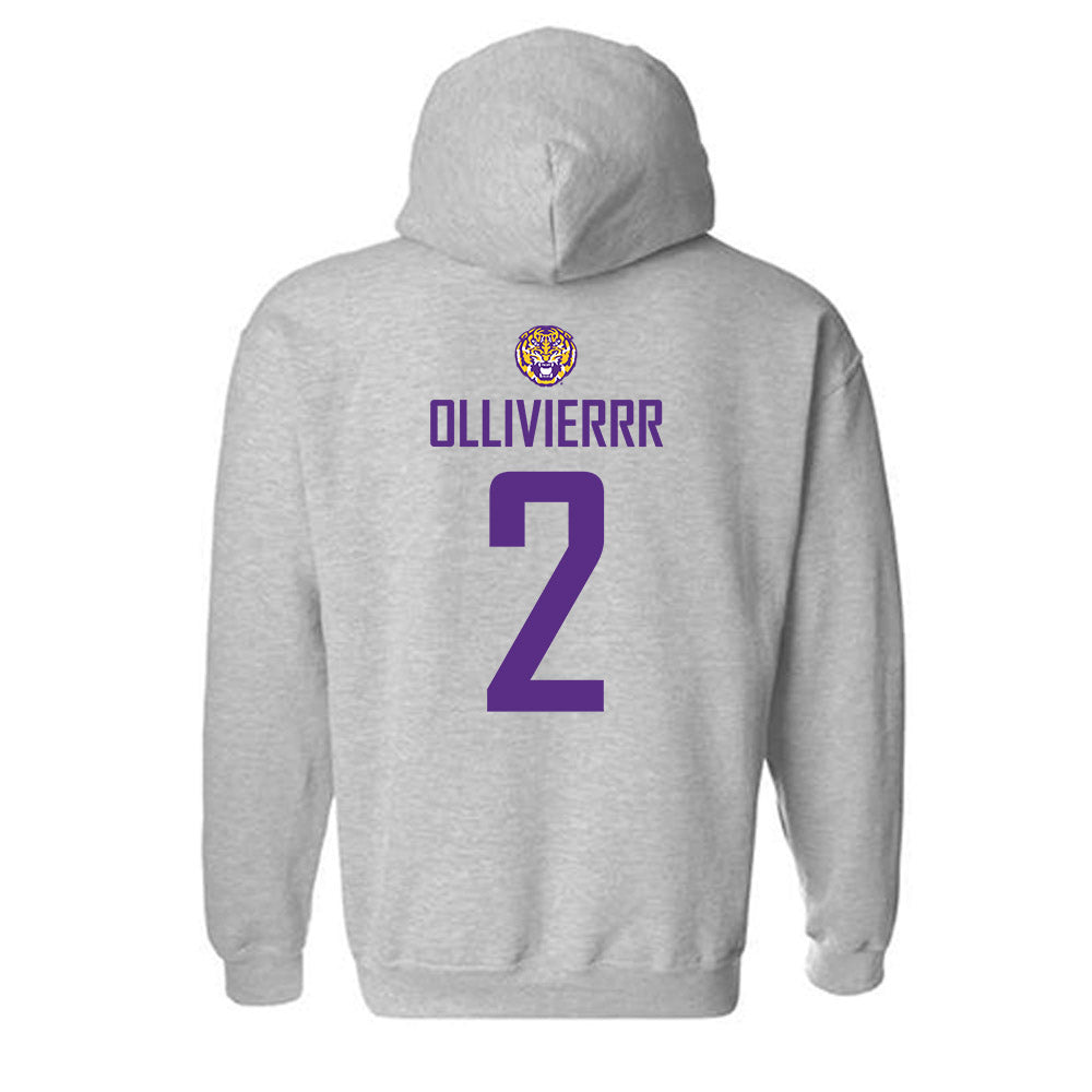LSU - NCAA Women's Soccer : Jocelyn Ollivierrr - Generic Shersey Hooded Sweatshirt-1