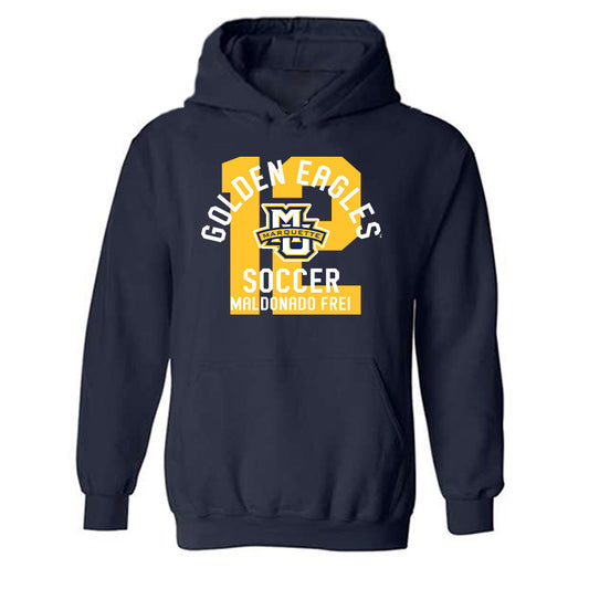 Marquette - NCAA Men's Soccer : Emilio Maldonado Frei - Classic Fashion Shersey Hooded Sweatshirt-0