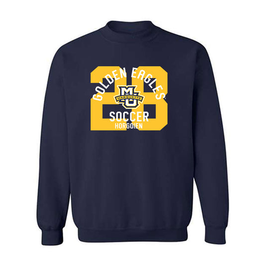 Marquette - NCAA Men's Soccer : Mads Horgoien - Classic Fashion Shersey Crewneck Sweatshirt-0
