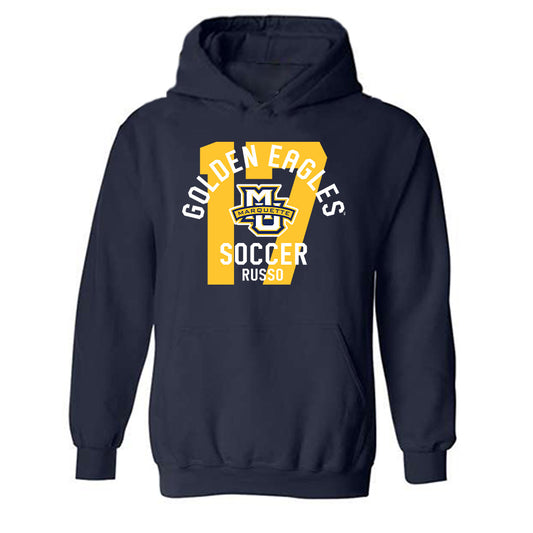 Marquette - NCAA Women's Soccer : Allessandra Russo - Classic Fashion Shersey Hooded Sweatshirt-0