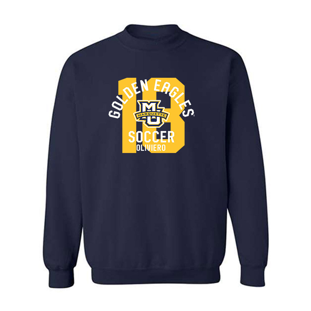 Marquette - NCAA Women's Soccer : Capri Oliviero - Classic Fashion Shersey Crewneck Sweatshirt-0