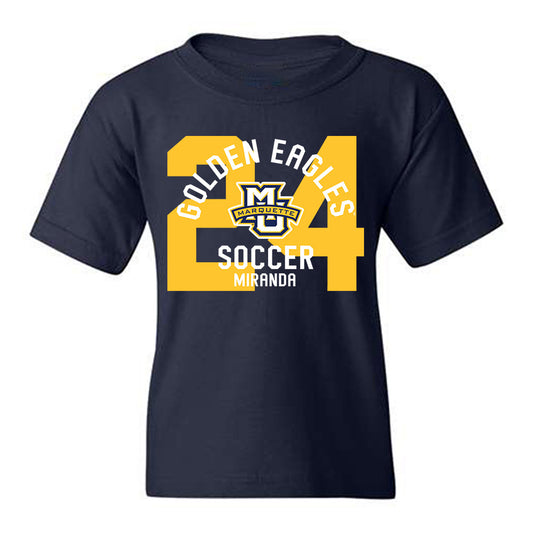 Marquette - NCAA Men's Soccer : Gabriel Miranda - Classic Fashion Shersey Youth T-Shirt-0