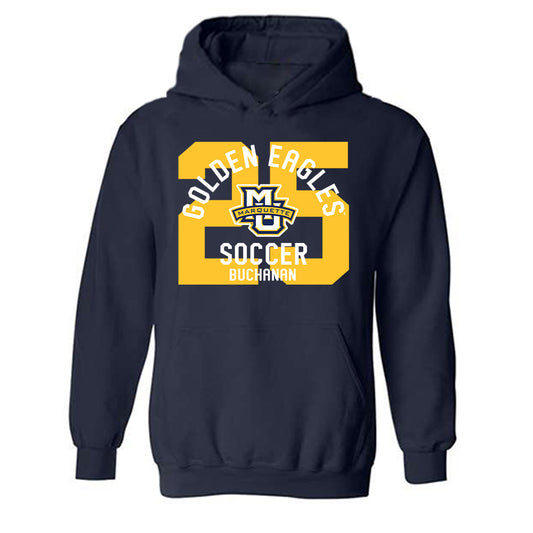 Marquette - NCAA Men's Soccer : Joey Buchanan - Classic Fashion Shersey Hooded Sweatshirt-0