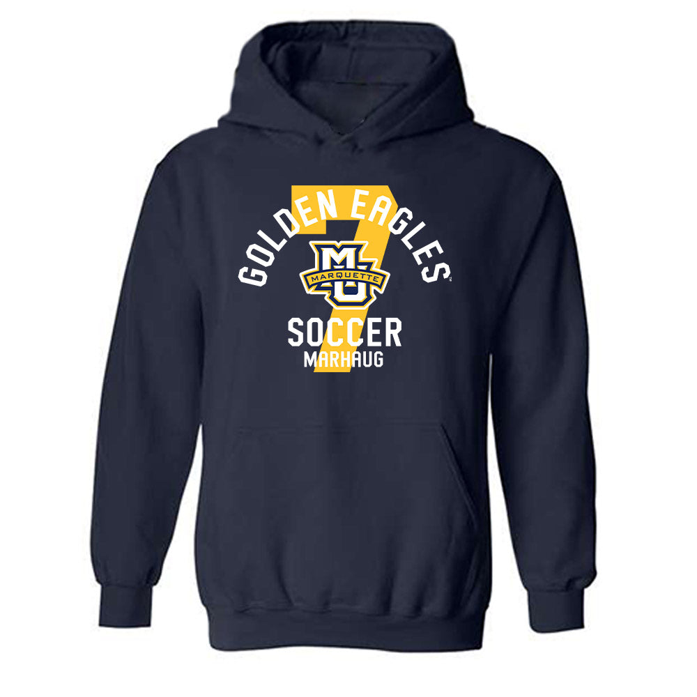 Marquette - NCAA Women's Soccer : Ida Marhaug - Classic Fashion Shersey Hooded Sweatshirt-0