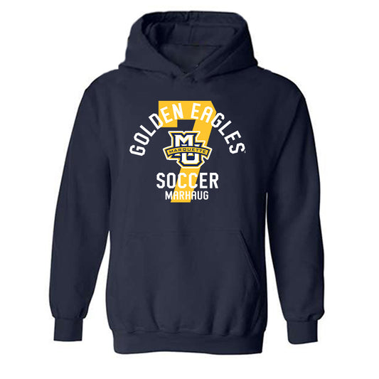 Marquette - NCAA Women's Soccer : Ida Marhaug - Classic Fashion Shersey Hooded Sweatshirt-0