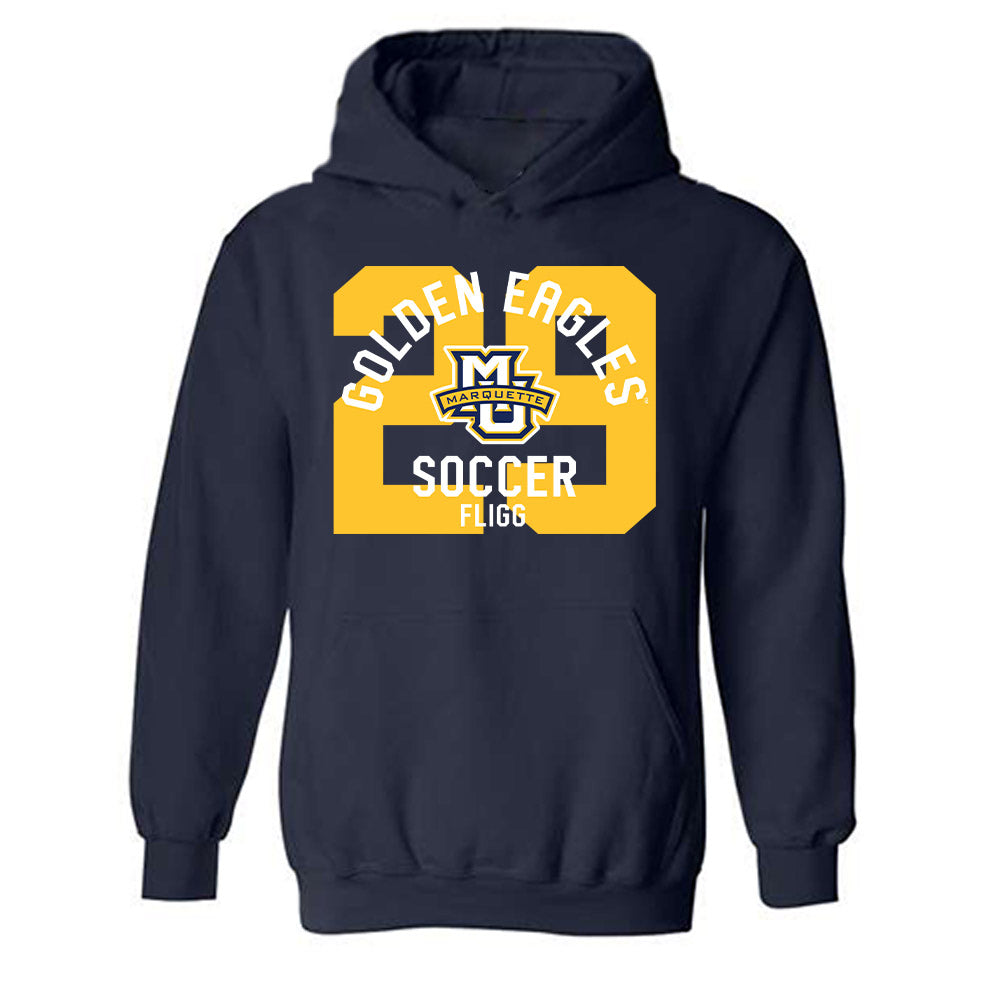 Marquette - NCAA Women's Soccer : Mary Fligg - Classic Fashion Shersey Hooded Sweatshirt-0