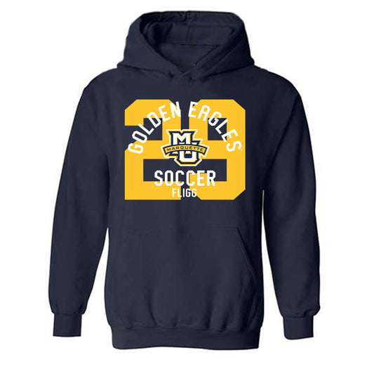 Marquette - NCAA Women's Soccer : Mary Fligg - Classic Fashion Shersey Hooded Sweatshirt-0