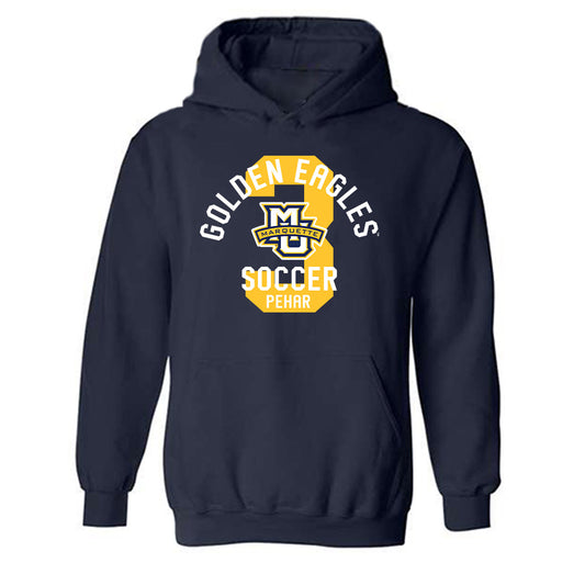 Marquette - NCAA Men's Soccer : Rio Pehar - Classic Fashion Shersey Hooded Sweatshirt-0