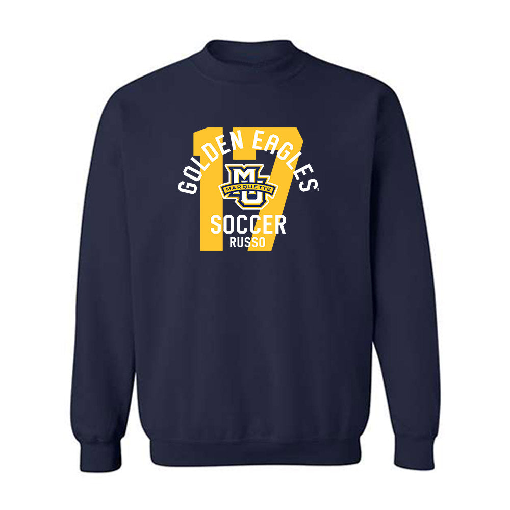 Marquette - NCAA Women's Soccer : Allessandra Russo - Classic Fashion Shersey Crewneck Sweatshirt-0