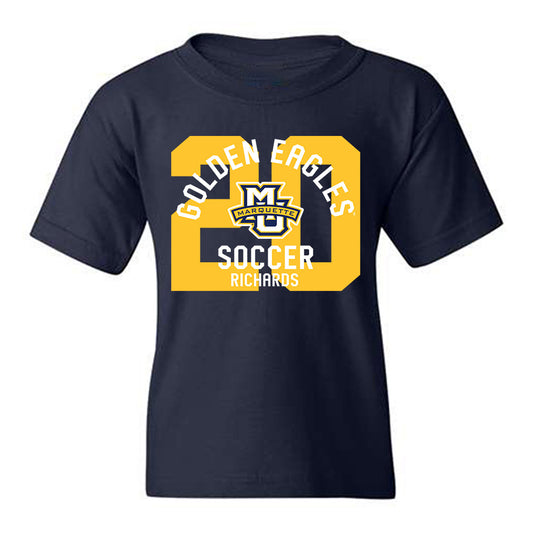 Marquette - NCAA Men's Soccer : Bryce Richards - Classic Fashion Shersey Youth T-Shirt-0