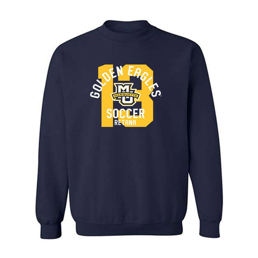 Marquette - NCAA Women's Soccer : Gabriela Retana - Classic Fashion Shersey Crewneck Sweatshirt-0