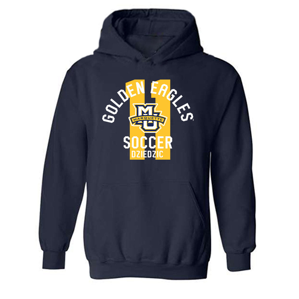 Marquette - NCAA Women's Soccer : Paige Dziedzic - Classic Fashion Shersey Hooded Sweatshirt-0
