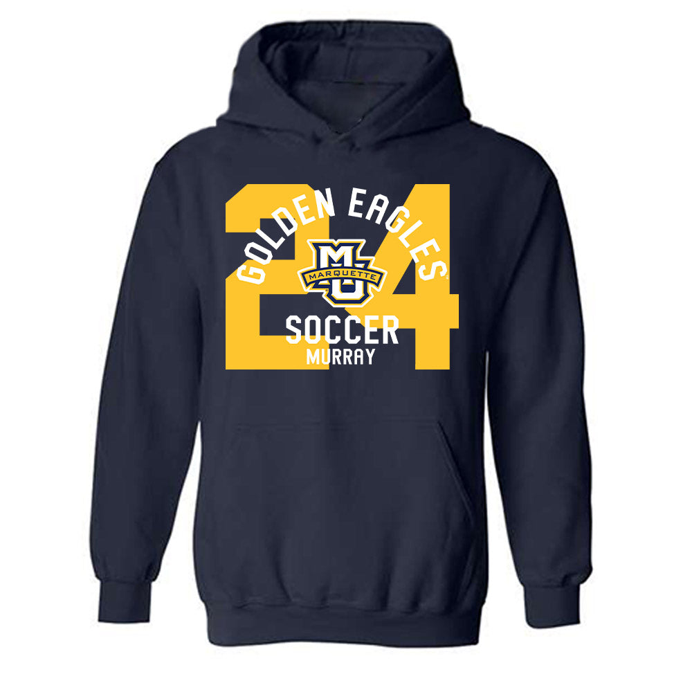 Marquette - NCAA Women's Soccer : Megan Murray - Classic Fashion Shersey Hooded Sweatshirt-0