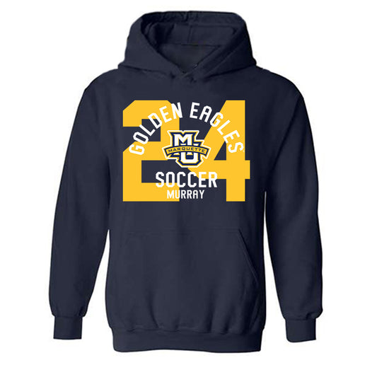 Marquette - NCAA Women's Soccer : Megan Murray - Classic Fashion Shersey Hooded Sweatshirt-0