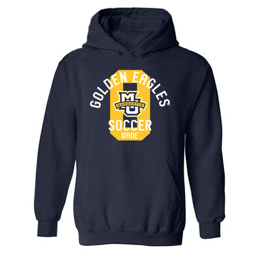 Marquette - NCAA Women's Soccer : Hailey Wade - Classic Fashion Shersey Hooded Sweatshirt-0