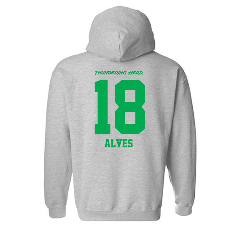Marshall - NCAA Women's Soccer : Marcella Alves - Hooded Sweatshirt-1