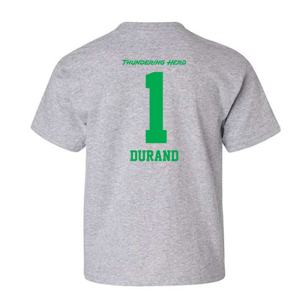 Marshall - NCAA Women's Soccer : Emma Durand - Youth T-Shirt-1