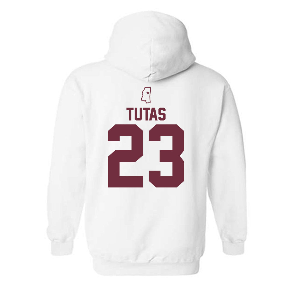 Mississippi State - NCAA Women's Soccer : Ashley Tutas - Replica Shersey Hooded Sweatshirt-1
