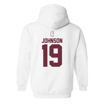 Mississippi State - NCAA Women's Soccer : Hailey Johnson - Replica Shersey Hooded Sweatshirt-1